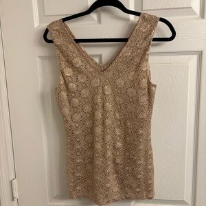 Banana Republic Size S Gold Blouse Tank